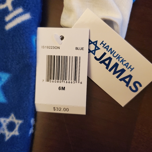 Infant Hanukkah Fleece Pajamas - Picture 6 of 7